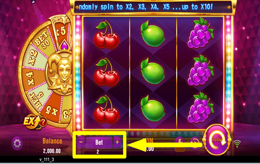 TaDa Gaming Golden Joker CHOOSE THE WAGER.