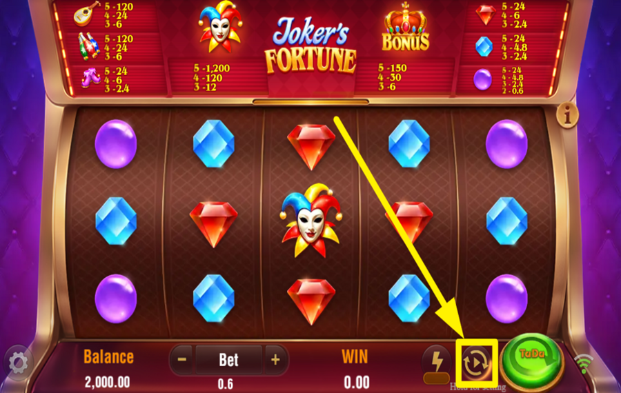 TaDa Gaming Jokers Fortune ЗАПУСТИТЬ АВТОМАТИЧЕСКИЕ ВРАЩЕНИЯ.