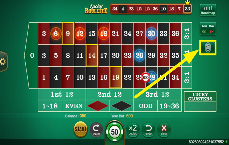 TaDa Gaming Lucky Roulette CHANGER L'AFFICHAGE.