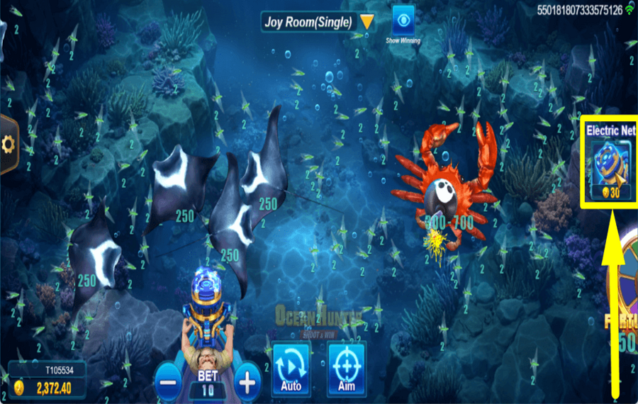 TaDa Gaming Ocean Hunter АКТИВИРУЙТЕ ЭЛЕКТРОСЕТЬ.