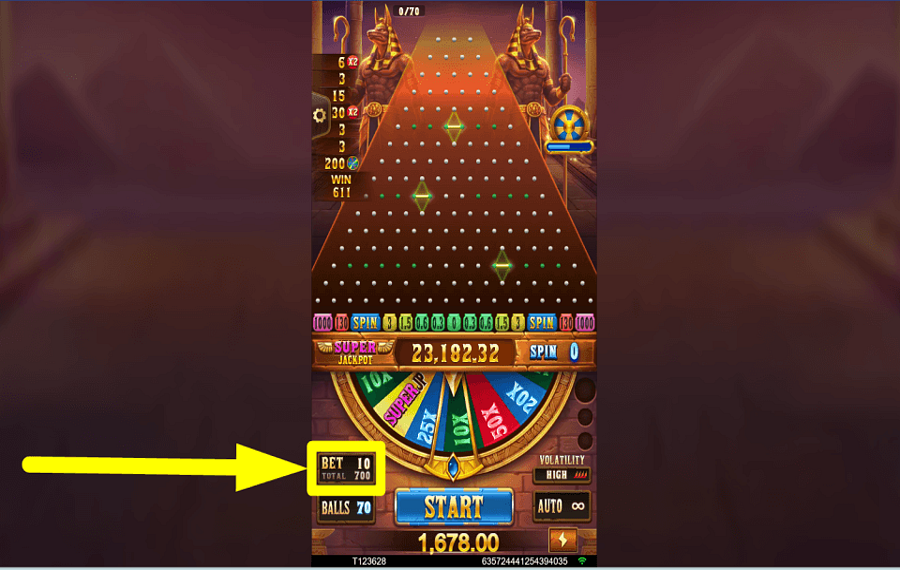 TaDa Gaming Plinko Empire 利害関係をコントロールせよ。