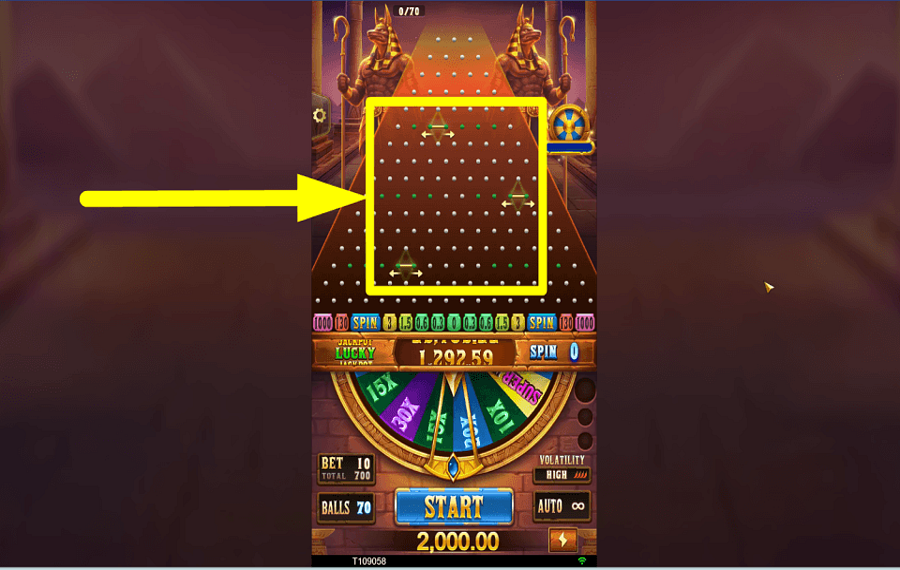 TaDa Gaming Plinko Empire しきい値を移動してください。