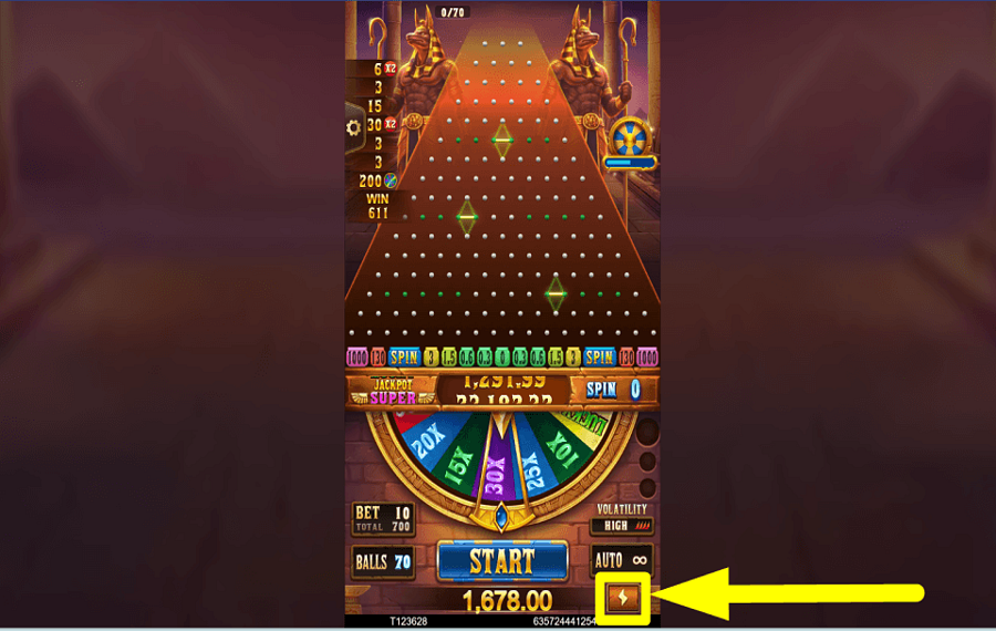 TaDa Gaming Plinko Empire ゲームのスピードを上げろ。