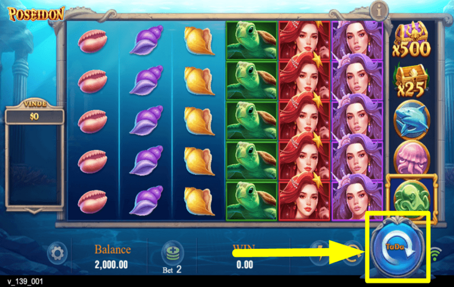 TaDa Gaming Poseidon FAI UN GIRO.