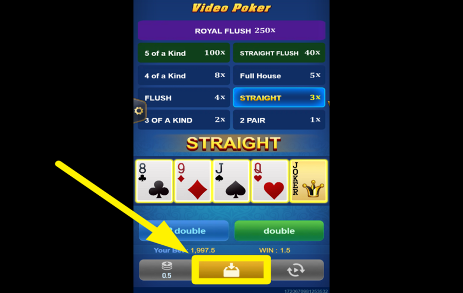 TaDa Gaming Video Poker ENCAISSEZ VOS GAINS.