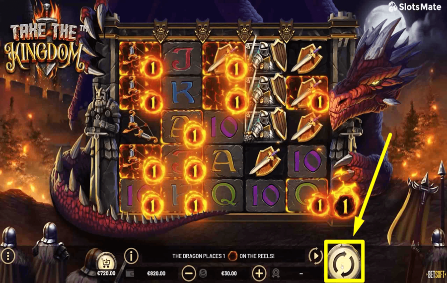 Take the Kingdom Click/ tap the “Spin” button.