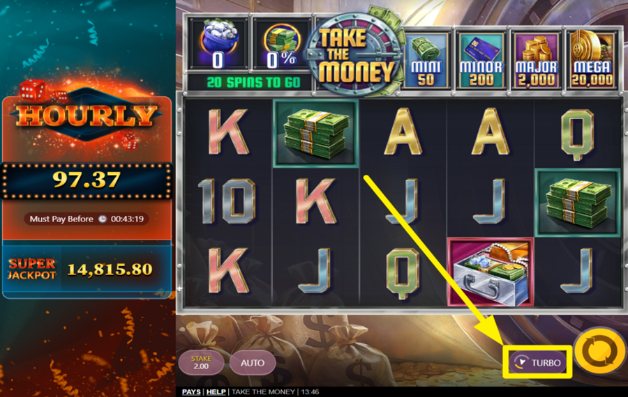 Take The Money PASSEZ À LA VITESSE SUPÉRIEURE.