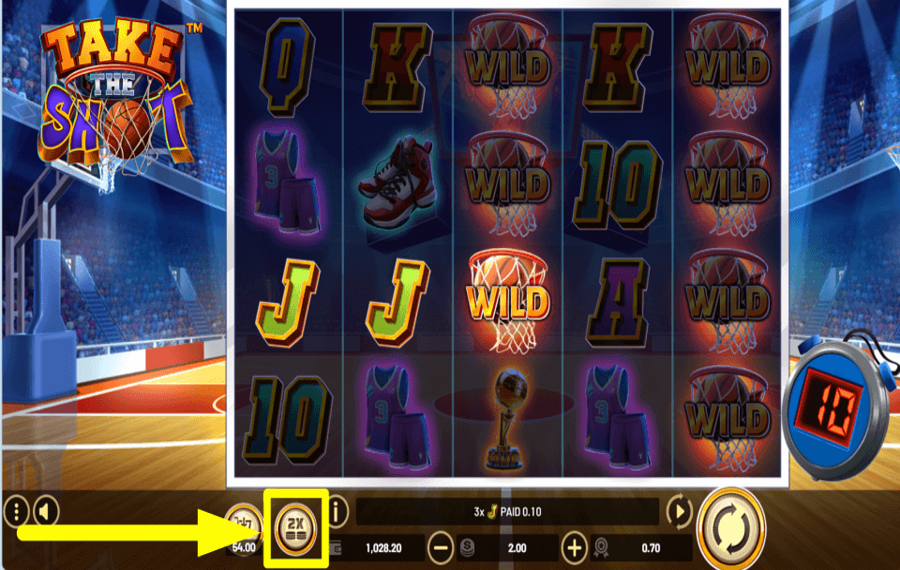 Take the Shot BEREITEN SIE SICH AUF DAS SPIEL VOR.