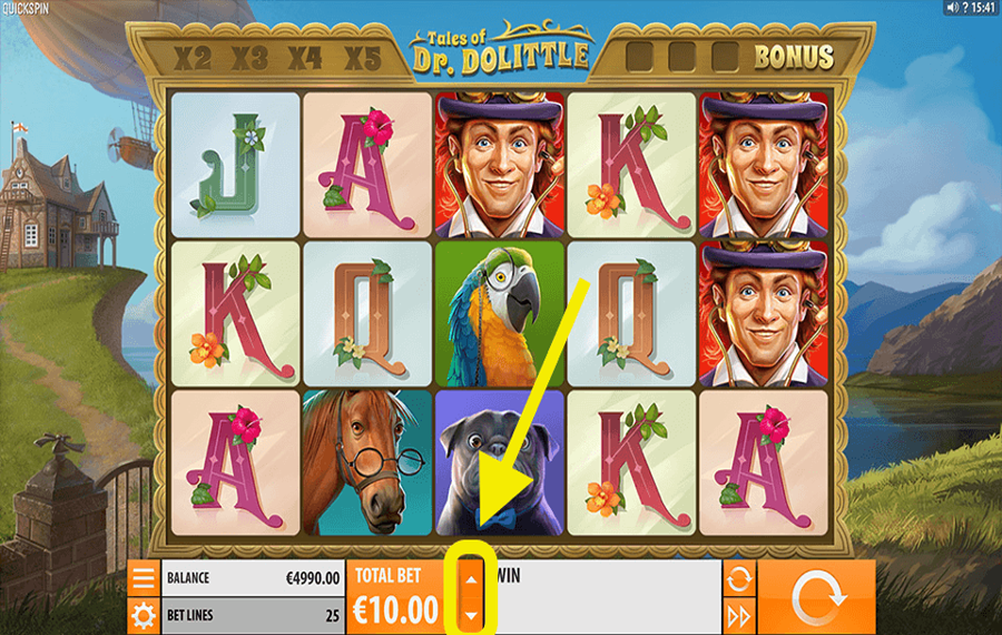 Tales of Dr Dolittle Elige el monto de tu apuesta.