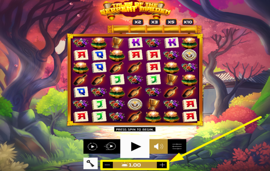 Tales of the Serpent Maiden ADJUST YOUR STAKE.