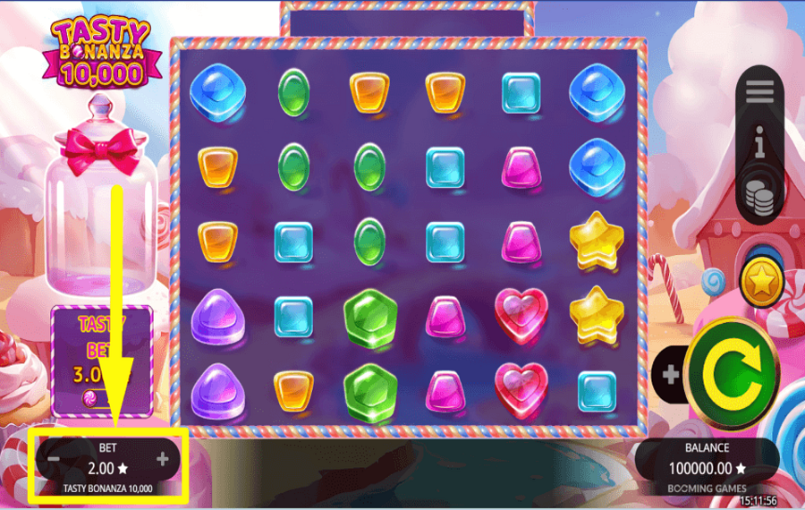 Tasty Bonanza 10000 AJUSTEZ VOTRE MISE.