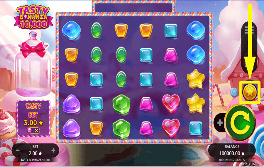 Tasty Bonanza 10000 ACQUÉRIR DES BONUS.