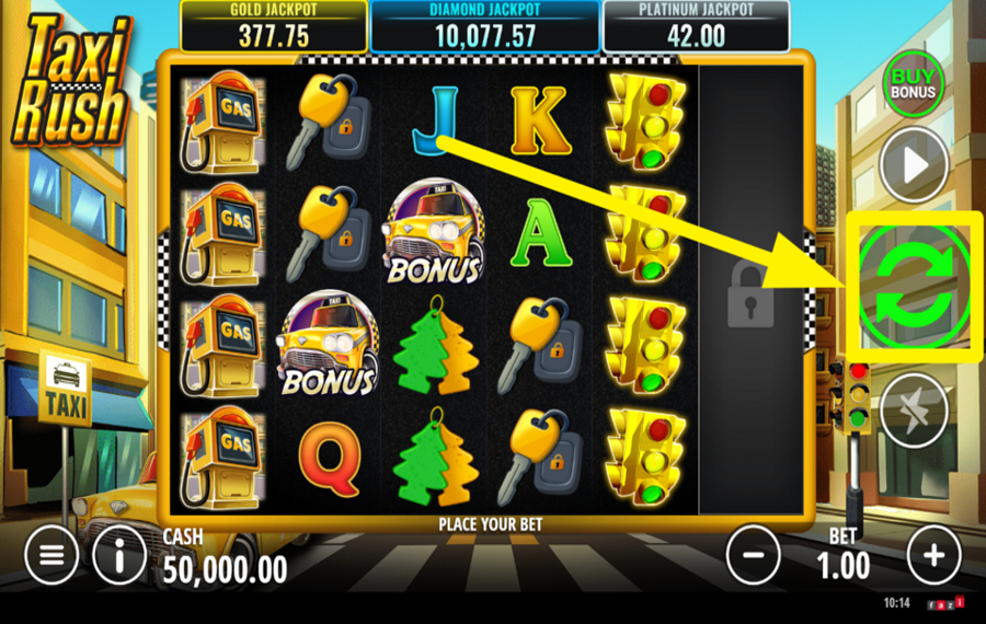 Taxi Rush SPIN FOR VICTORY!