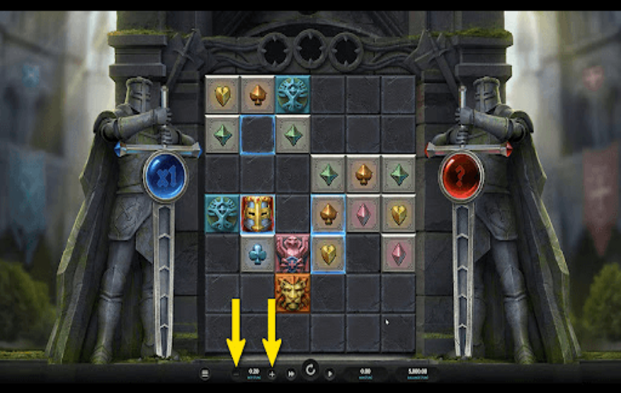 Templar Tumble 2 Dream Drop Choose your bet amount