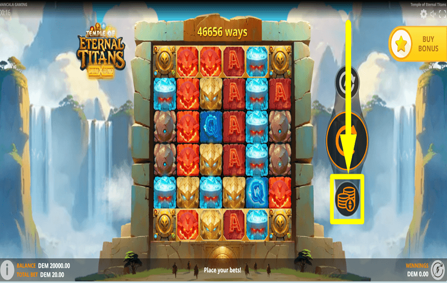 Temple of Eternal Titans CHOOSE THE STAKE.