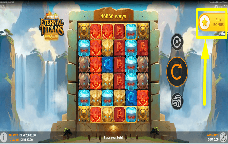 Temple of Eternal Titans CLAIM THE BONUS.
