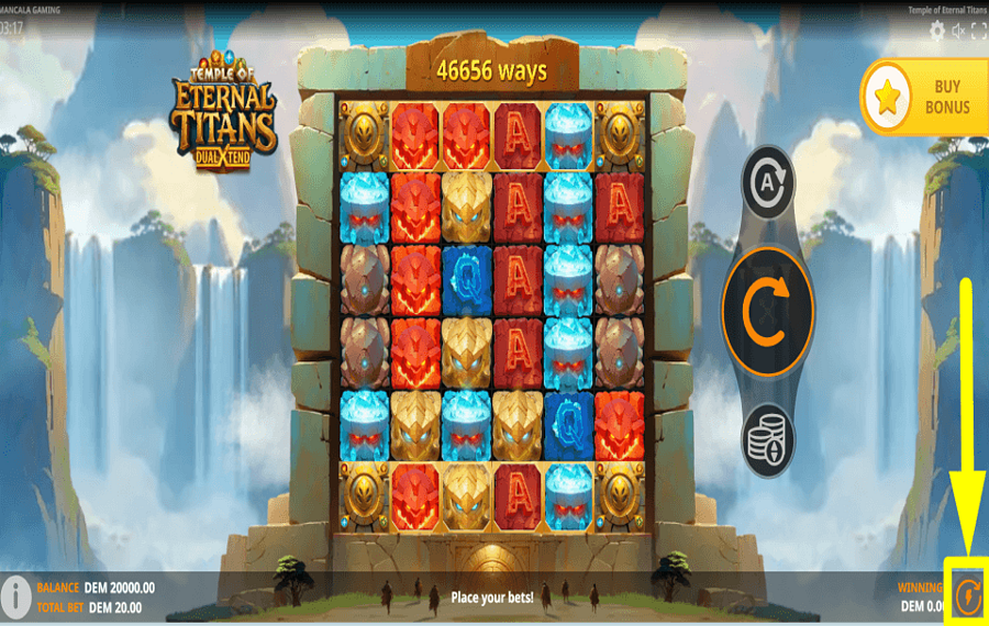 Temple of Eternal Titans CONTROL THE PACE.