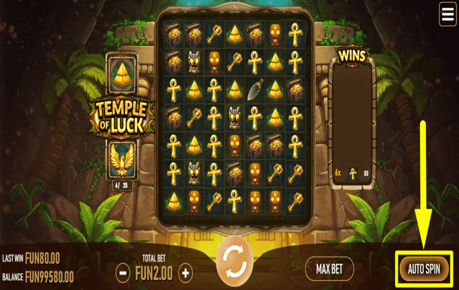 Temple of Luck USE AUTOPLAY.