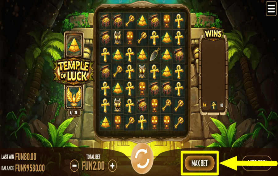 Temple of Luck GO ALL IN.