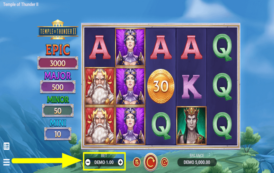 Temple of Thunder II WÄHLEN SIE DEN GESAMTEINSATZ.