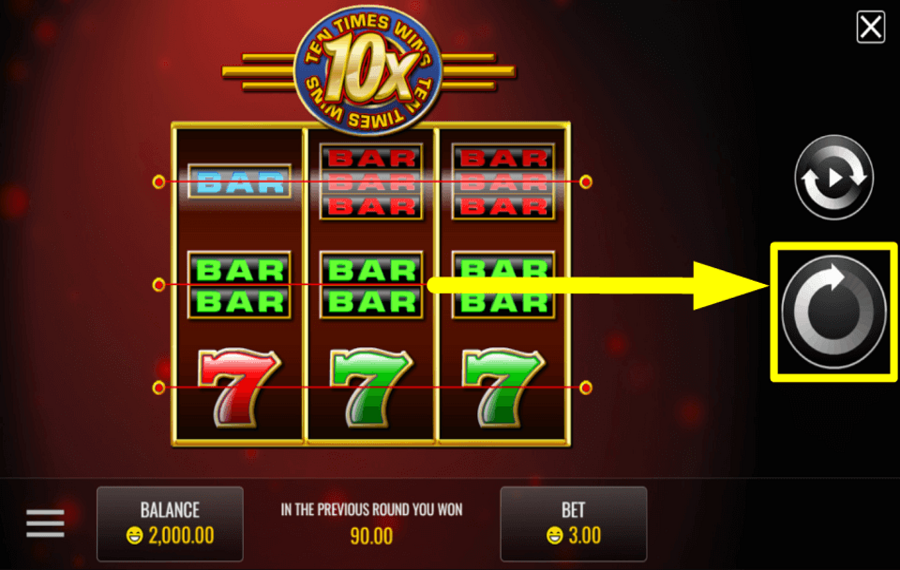 Ten Times Wins HIT THE “PLAY” BUTTON.