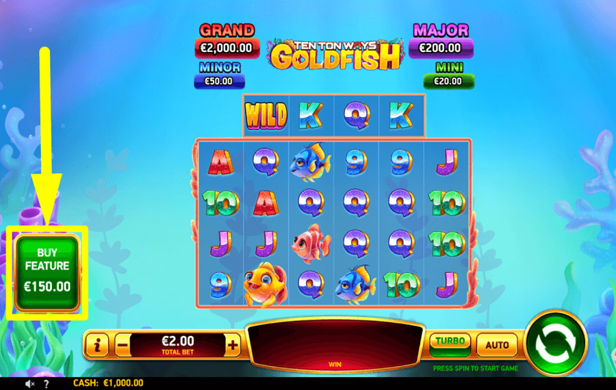 Ten Ton Ways Goldfish ZAHLEN SIE FÜR DEN BONUS.