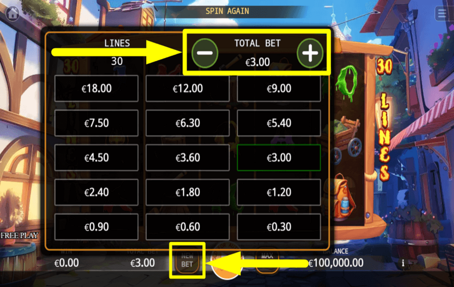 Terror Trail ОПРЕДЕЛИТЕ СВОЮ СТАВКУ.