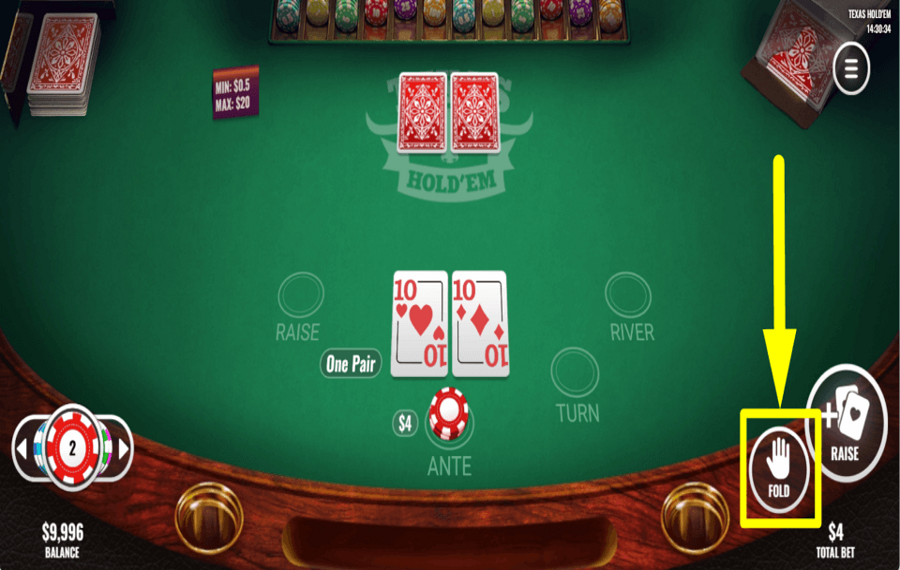 Texas Hold Em APPRENEZ À PARTIR.