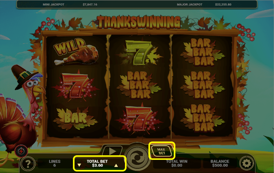 Thankswinning Select the wager