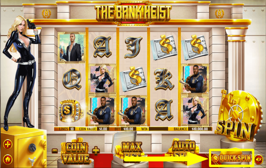 The Bank Heist SPEED UP THE GAME.