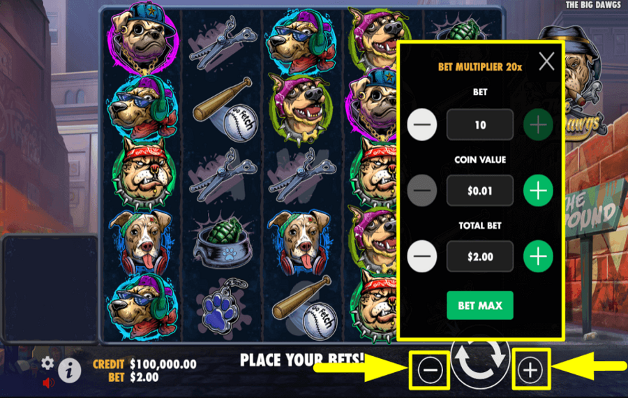 The Big Dawgs Legen Sie den Gesamteinsatz fest.