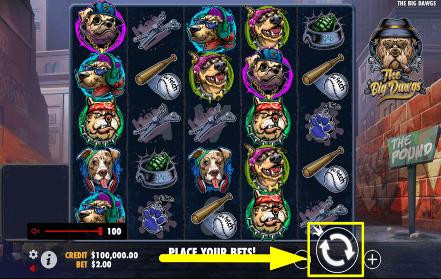 The Big Dawgs DREHE UM ZU GEWINNEN.