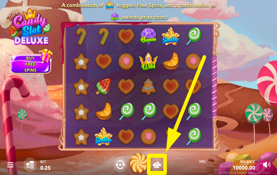 The Candy Slot Deluxe RAMP UP THE SPEED.