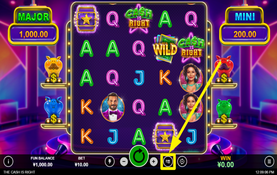 The Cash is Right CHOOSE THE HIGHEST WAGER LIMIT.