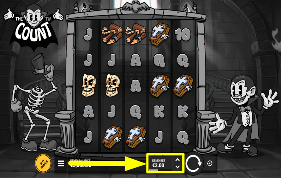 The Count ASSIGN YOUR WAGER.