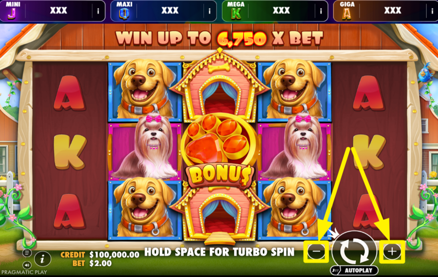 The Dog House Oranje Jackpot Misez sur votre mise.