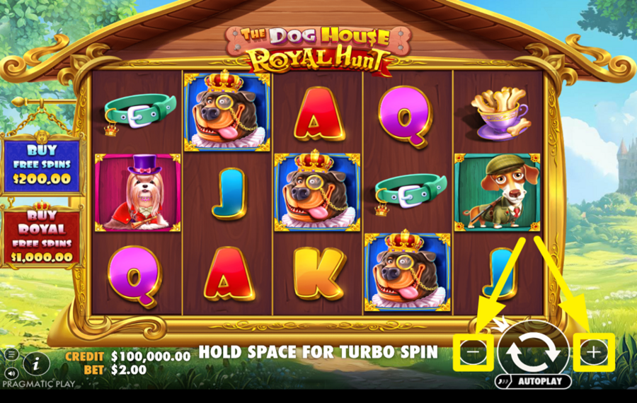 The Dog House Royal Hunt CHOISISSEZ VOTRE PARI.