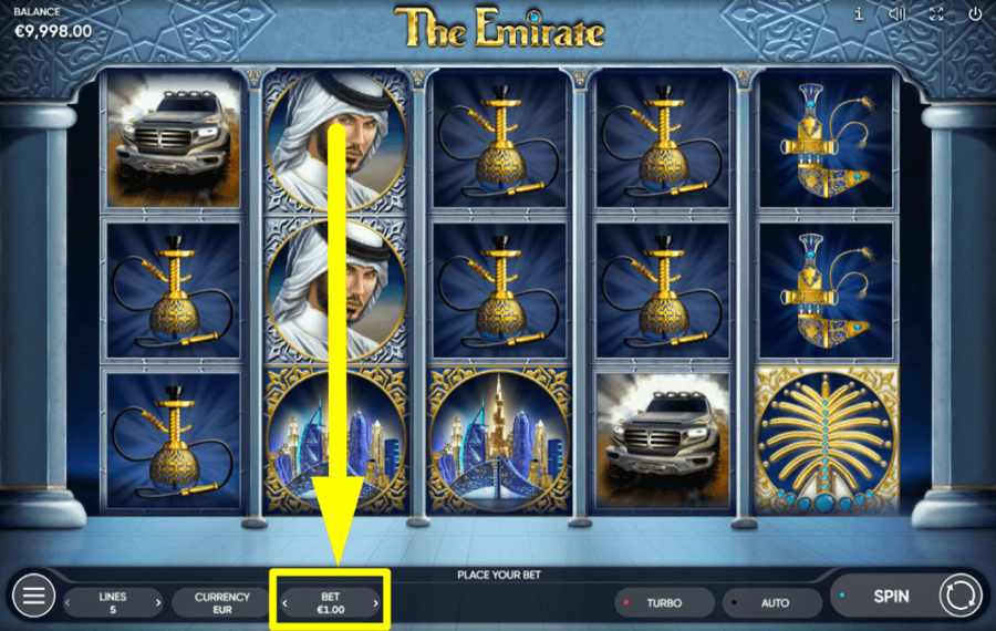 The Emirate ELIGE EL IMPORTE DE TU APUESTA.