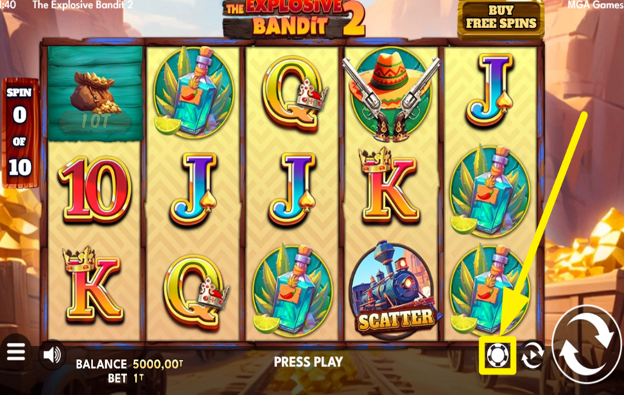 The Explosive Bandit 2 CHOISISSEZ LE MONTANT DE VOTRE MISE.