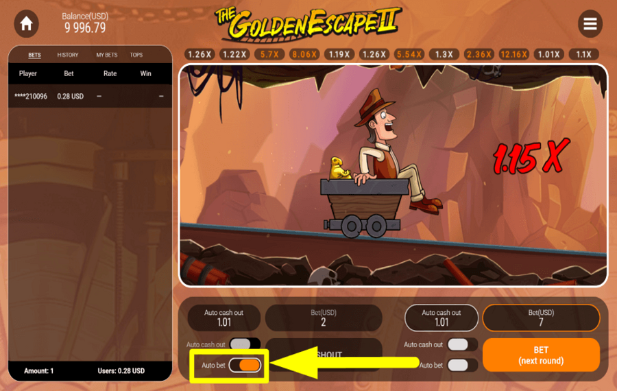 The Golden Escape 2 ACTIVER LA LECTURE AUTOMATIQUE.