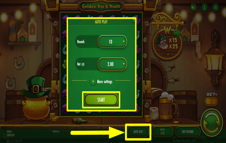 The Golden Pot and Pints АКТИВИРУЙТЕ АВТОВОСПРОИЗВЕДЕНИЕ.