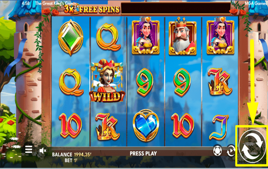 The Great Kings Crown COMENZAR EL JUEGO.