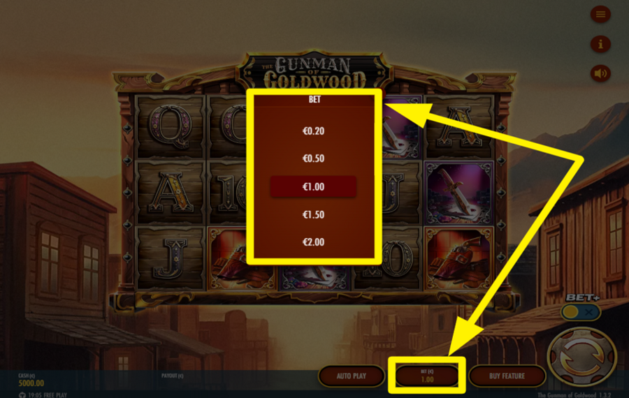 The Gunman of Goldwood ВЫБЕРИТЕ СУММУ СТАВКИ.