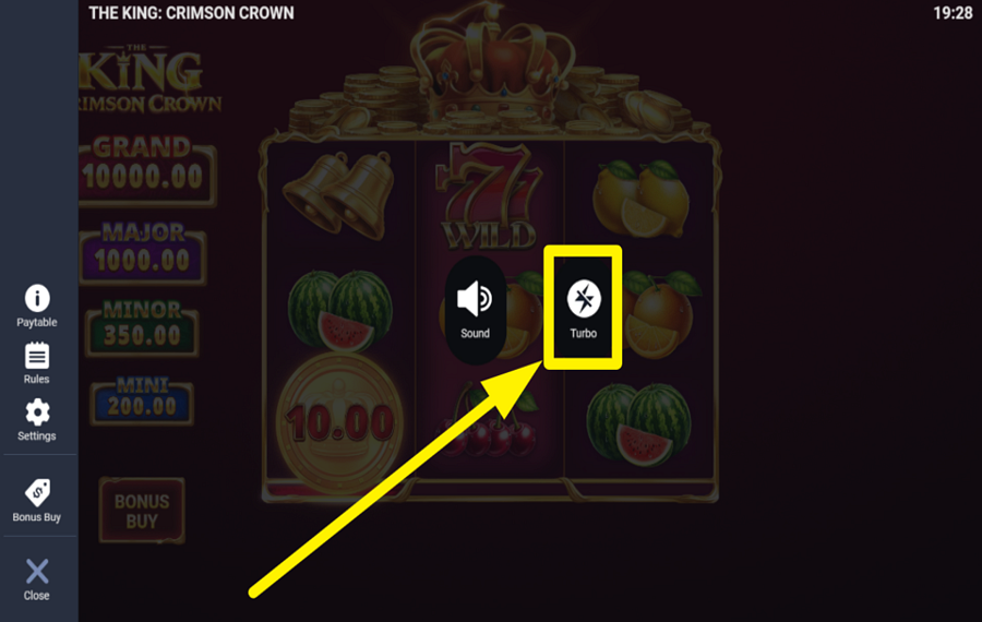 The King Crimson Crown VERBESSERE DAS SPIEL.