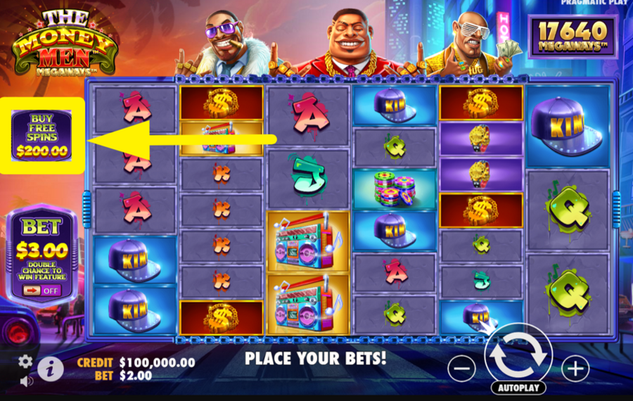The Money Men Megaways BUY FREE SPINS.