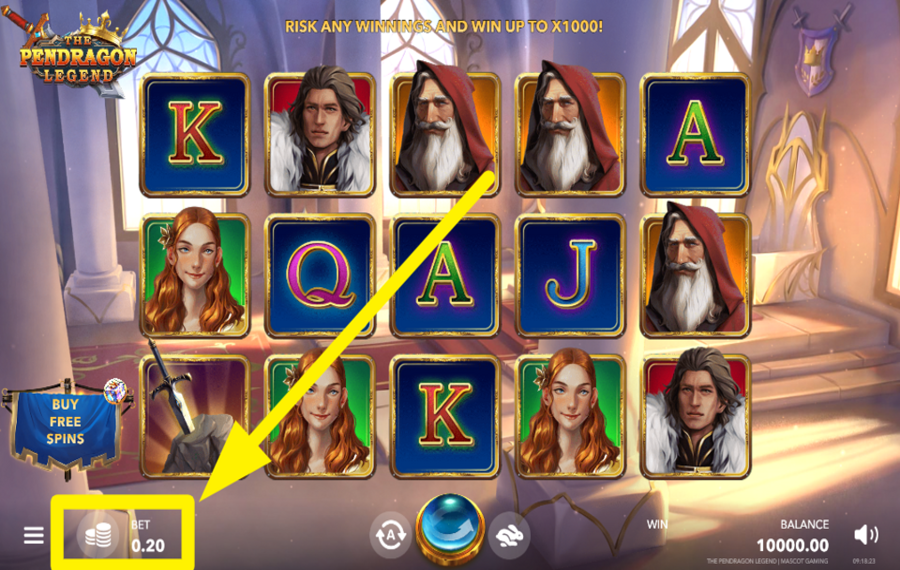 The Pendragon Legend DETERMINE YOUR BET.
