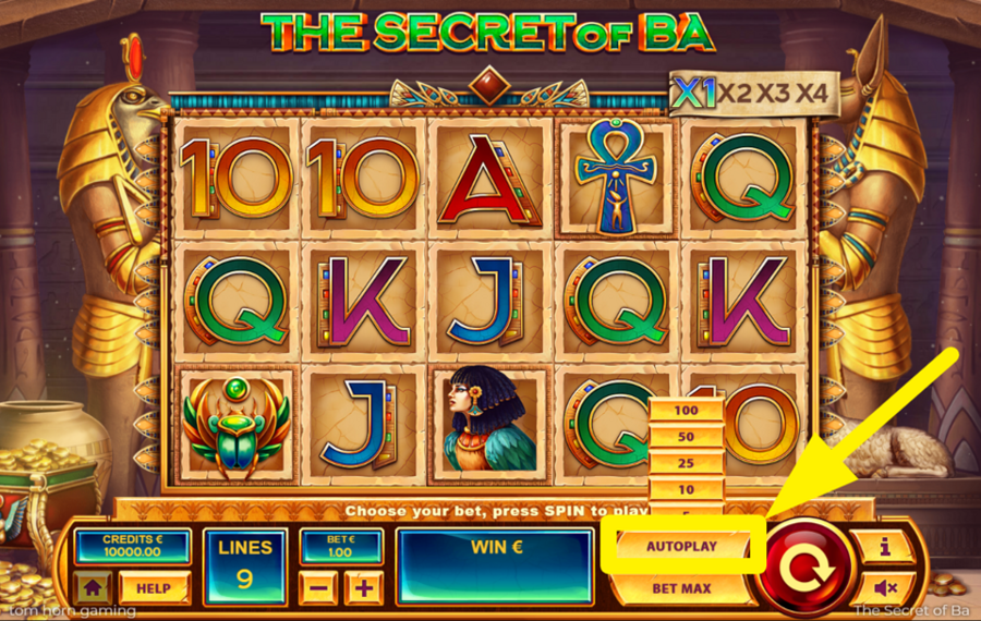 The Secret of Ba SPIN THE REELS AUTOMATICALLY.
