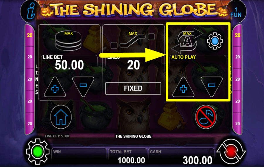 The Shining Globe USAR REPRODUCCIÓN AUTOMÁTICA.