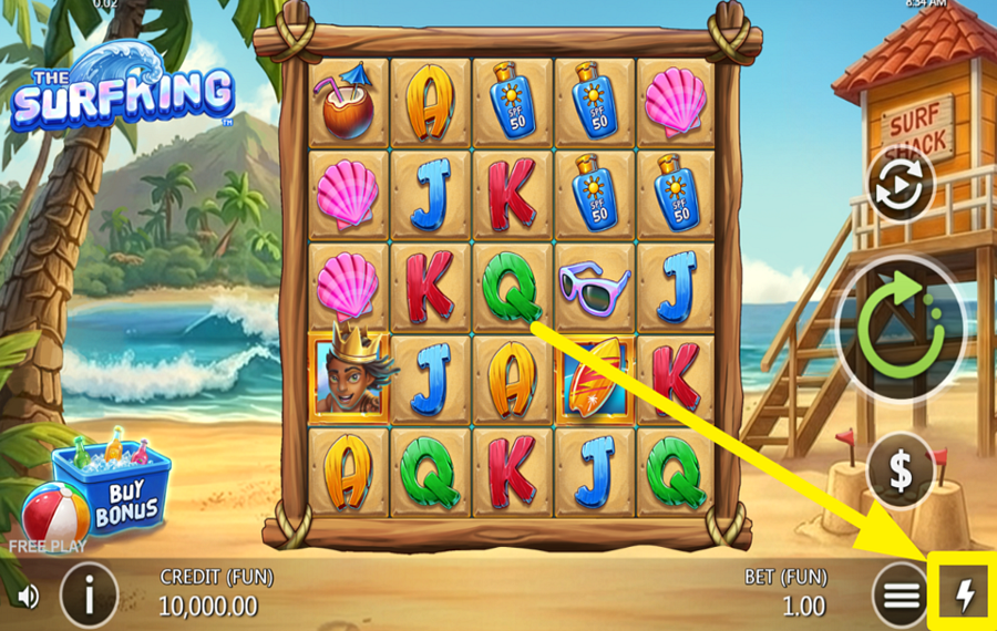 The Surfking VERBESSERE DAS SPIEL.