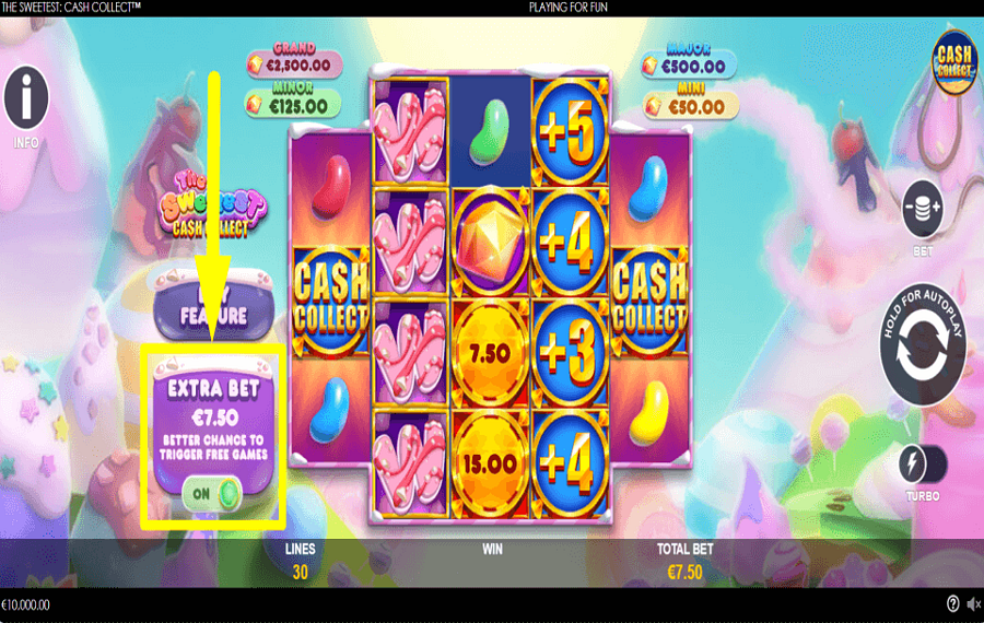 The Sweetest Cash Collect ПРИМЕНЯЙТЕ ДОПОЛНИТЕЛЬНЫЕ СТАВКИ.